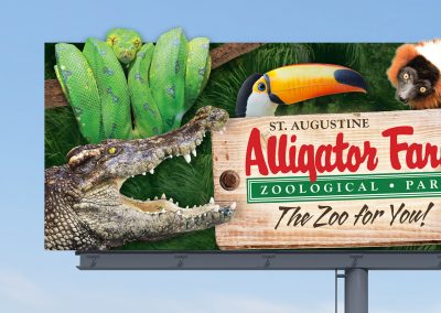 St. Augustine Alligator Farm Standard Branding Billboards